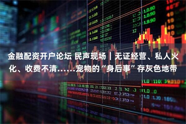 金融配资开户论坛 民声现场｜无证经营、私人火化、收费不清……宠物的“身后事”存灰色地带